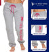 US Polo Assn Pantalones deportivos Essentials para mujer, gris jaspeado con estampado rosa brillante - Quierox - Tienda Online