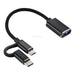 USB 3.0 hembra a micro USB + USB - C - Quierox - Tienda Online