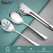 Utensilios de servir de acero inoxidable Teivio - Juego grande de cucharas de 9 - 10"(plateado) - Quierox - Tienda Online