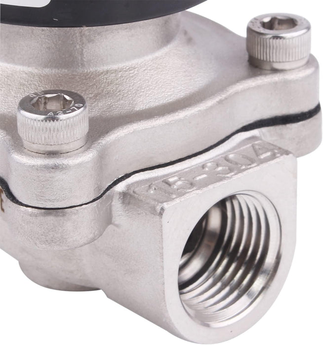 Válvula solenoide eléctrica SUS304 válvula normalmente cerrada para agua, aire y gas - Quierox - Tienda Online