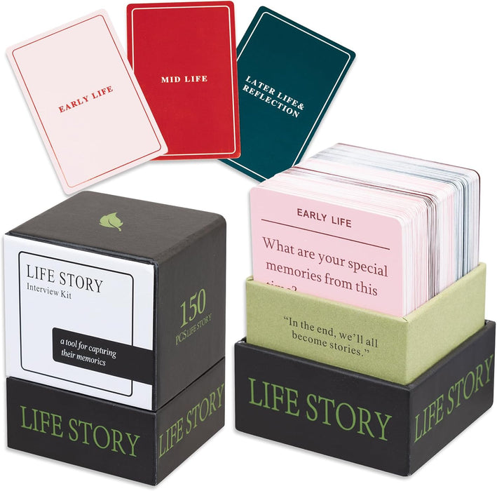 VANEST 150 tarjetas de entrevista Life Story en ingles - Quierox - Tienda Online