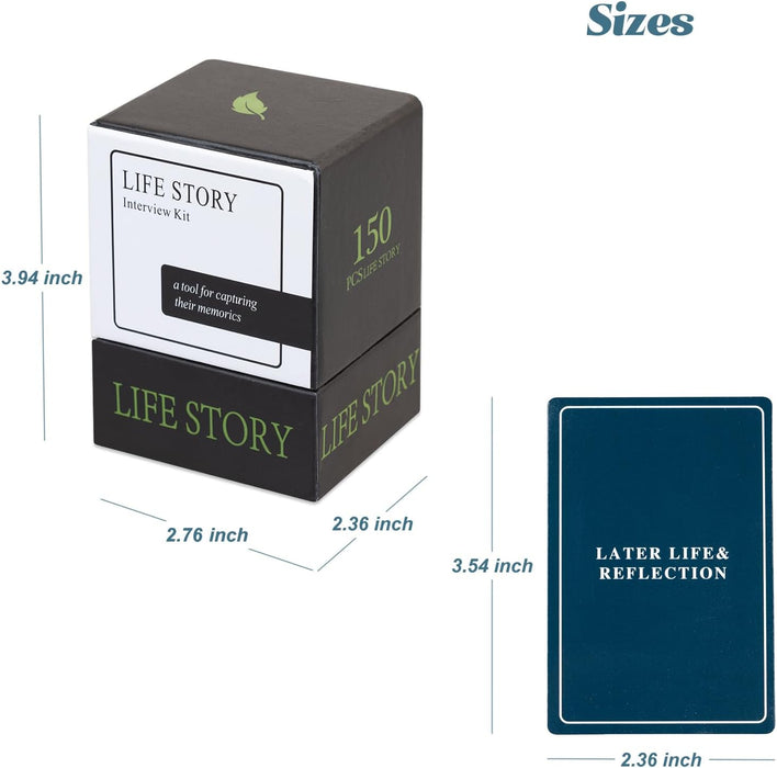 VANEST 150 tarjetas de entrevista Life Story en ingles - Quierox - Tienda Online
