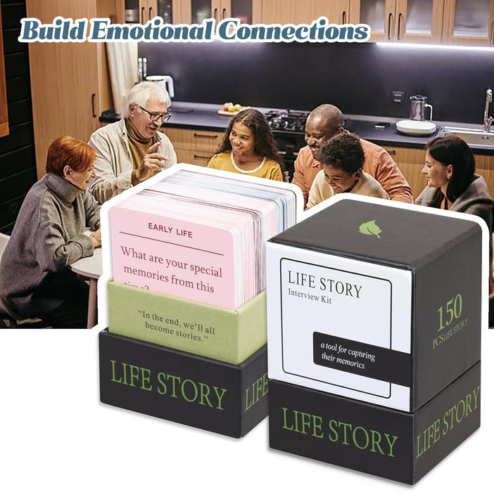 VANEST 150 tarjetas de entrevista Life Story en ingles - Quierox - Tienda Online