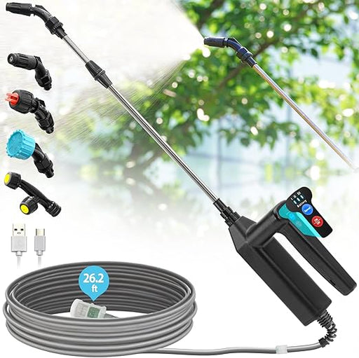 Varita de rociador con batería, varita telescópica de jardín de 32 pulgadas con 3 velocidades ajustables - Quierox - Tienda Online