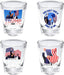 Vaso de chupito Trump de 45 ml - 2024 - (4 piezas) - Quierox - Tienda Online