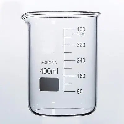 Vaso de precipitados de 400 ml de forma baja para laboratorio de química - Quierox - Tienda Online