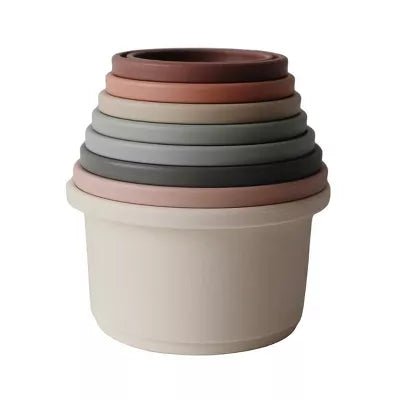 Vasos apilables de juguetes de baño Mushie - Quierox - Tienda Online
