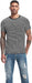 VEIISAR Camiseta de algodón elástico suave con cuello redondo para hombre - Quierox - Tienda Online