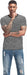 VEIISAR Camiseta de algodón elástico suave con cuello redondo para hombre - Quierox - Tienda Online