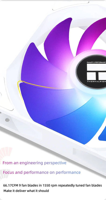 Ventilador de chasis Thermalright TL - C12CW - S de 12 cm y 4 pines - Quierox - Tienda Online