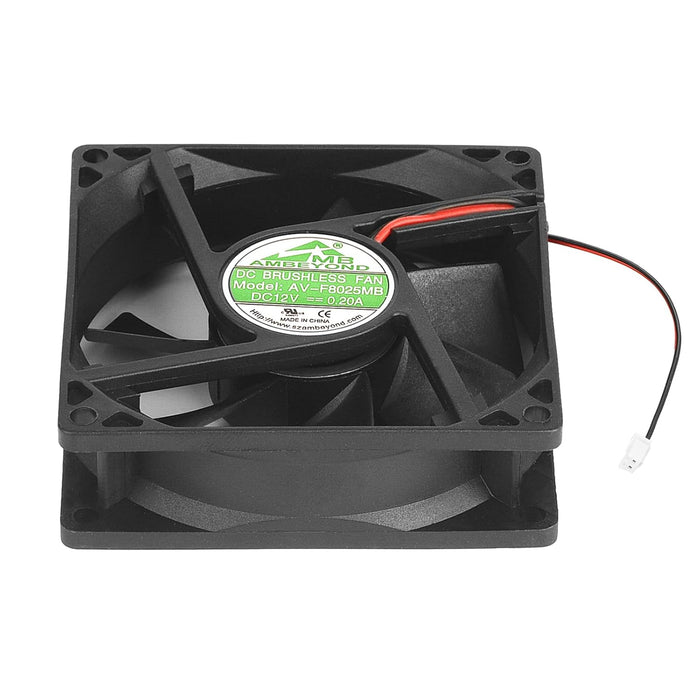 Ventilador de refrigeración sin escobillas con doble rodamiento de bolas de 80 mm x 80 mm x 25 mm - Quierox - Tienda Online