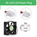 Ventilador de refrigeración sin escobillas con doble rodamiento de bolas de 80 mm x 80 mm x 25 mm - Quierox - Tienda Online