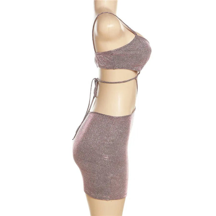 Vestido ajustado con cuello Halter ahuecado, Vestidos De noche - Quierox - Tienda Online