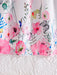 Vestido casual elegante para niñas con estampado floral y mangas cortas - Quierox - Tienda Online