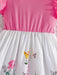 Vestido casual elegante para niñas con estampado floral y mangas cortas - Quierox - Tienda Online