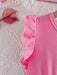 Vestido casual elegante para niñas con estampado floral y mangas cortas - Quierox - Tienda Online