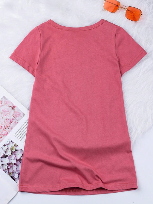 Vestido Con Estampado De Corazones Y Leopardo Para Jóvenes - Quierox - Tienda Online
