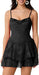 Vestido corto de corsé para mujer, sexy, cuello en V, tirantes delgados - Quierox - Tienda Online