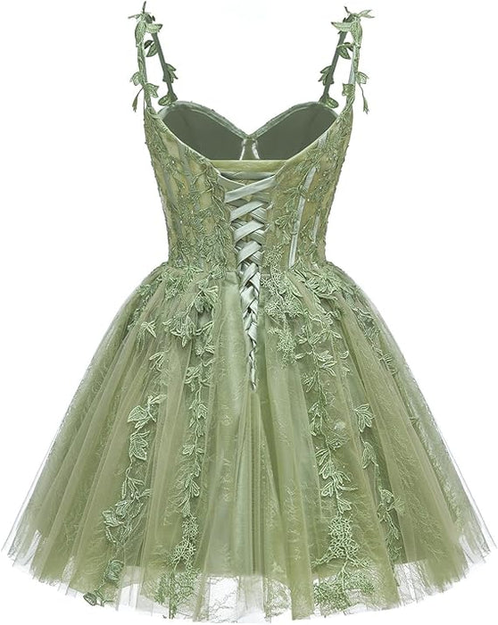 Vestido corto de encaje con cuentas para mujer - Quierox - Tienda Online