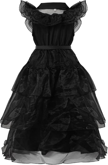 Vestido de disfraz de tul gótico de princesa negra esponjosa tutú para niñas - Quierox - Tienda Online