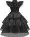 Vestido de disfraz negro para niñas, vestido de fiesta de cosplay con accesorios - Quierox - Tienda Online