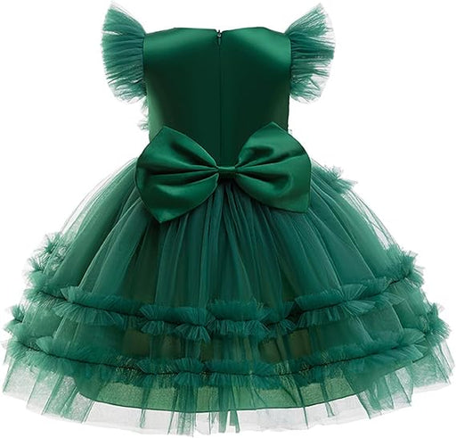 Vestido de elfo navideño de manga corta para niñas - Quierox - Tienda Online