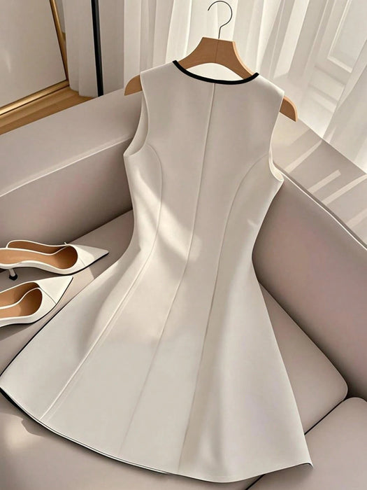 Vestido de estilo veraniego europeo para mujer, de corte entallado - Quierox - Tienda Online