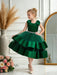 Vestido de fiesta elegante sin mangas de tul y satén con lazo en la espalda para niñas - Quierox - Tienda Online
