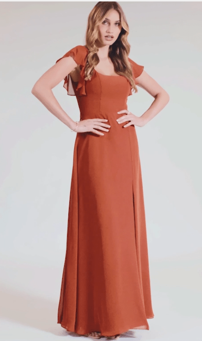 Vestido de gasa con volantes y corte en A - Quierox - Tienda Online