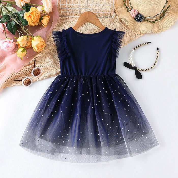 Vestido de malla para niñas, vestido de lentejuelas para niñas - Quierox - Tienda Online