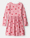 Vestido de manga larga con corazón para niña - Rosa - Quierox - Tienda Online