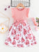 Vestido de moda para la llegada del verano para niña joven con estampado floral - Quierox - Tienda Online