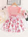 Vestido de moda para la llegada del verano para niña joven con estampado floral - Quierox - Tienda Online