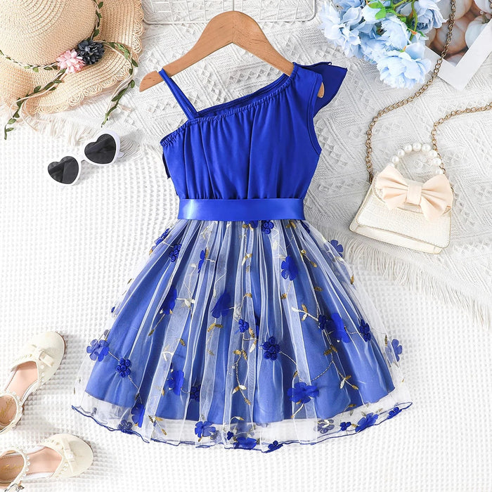 Vestido de niña para bebé, formal, de un solo hombro - Quierox - Tienda Online