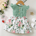 Vestido de princesa sin mangas para niña pequeña, ropa de moda Floral - Quierox - Tienda Online