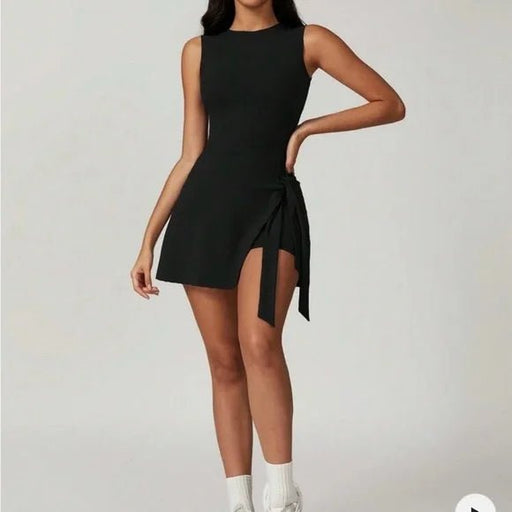 Vestido de tenis para mujer, sin mangas, con falda cruzada - Quierox - Tienda Online
