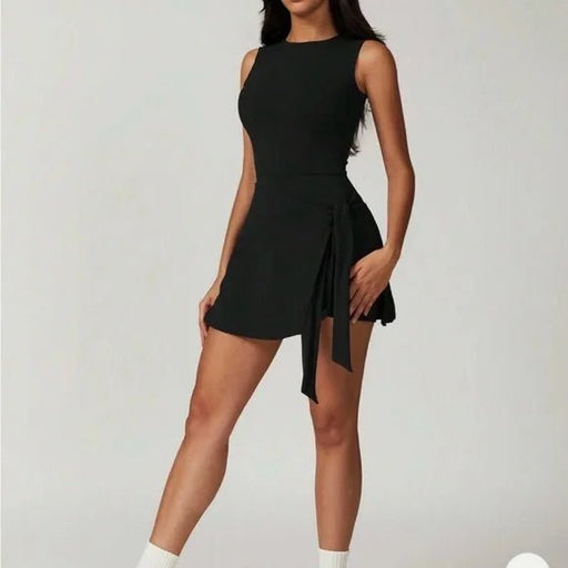 Vestido de tenis para mujer, sin mangas, con falda cruzada - Quierox - Tienda Online