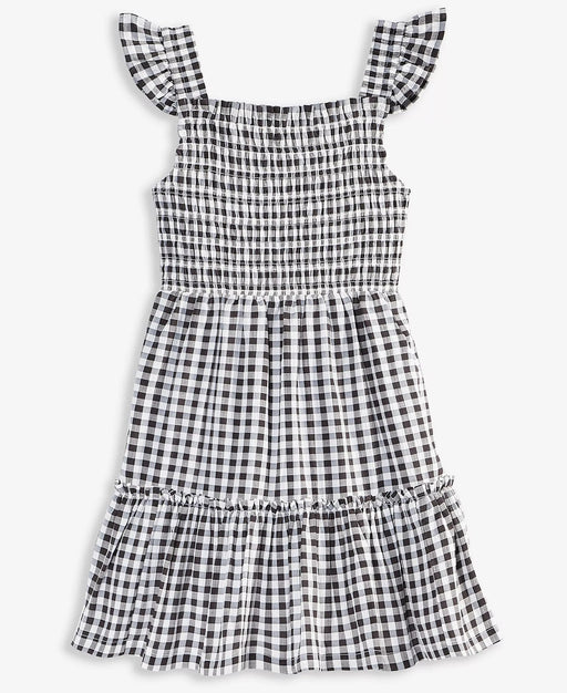 Vestido fruncido de cuadros vichy Mommy & Me para niñas pequeñas - Quierox - Tienda Online