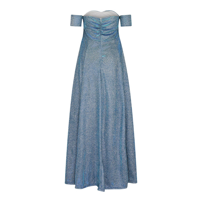 Vestido largo sin mangas con abertura alta para mujer, cuello en V - Quierox - Tienda Online