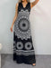Vestido Maxi Mandala Floral Impecable - Cuello Escotado Elegante, Sin Mangas y Estilo Atemporal para Mujer - Quierox - Tienda Online