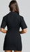 VESTIDO MINI MARSHA: VESTIDO DE MANGA CORTA CON ABERTURAS EN COLOR NEGRO - Quierox - Tienda Online