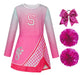 Vestido rosa de animadora con pompones de color rosa - Quierox - Tienda Online