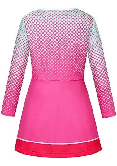 Vestido rosa de animadora con pompones de color rosa - Quierox - Tienda Online