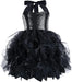 Vestido tutú con lentejuelas para niñas con capas de organza y sauces - Quierox - Tienda Online