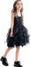 Vestido tutú con lentejuelas para niñas con capas de organza y sauces - Quierox - Tienda Online