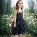 Vestido tutú con lentejuelas para niñas con capas de organza y sauces - Quierox - Tienda Online