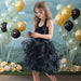 Vestido tutú con lentejuelas para niñas con capas de organza y sauces - Quierox - Tienda Online