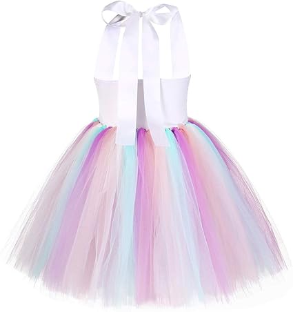 Vestido tutú de unicornio con lentejuelas y luz LED para niñas - Quierox - Tienda Online