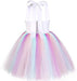 Vestido tutú de unicornio con lentejuelas y luz LED para niñas - Quierox - Tienda Online