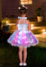 Vestido tutú de unicornio con lentejuelas y luz LED para niñas - Quierox - Tienda Online